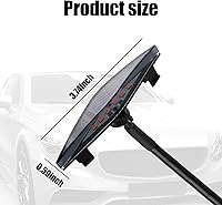 Vista 2 de cueclue Pack-4 Luces LED para parrilla delantera de automóvil, 3.7 x 0.59 pulgadas, luz de parachoques delantero con arnés, luces decorativas