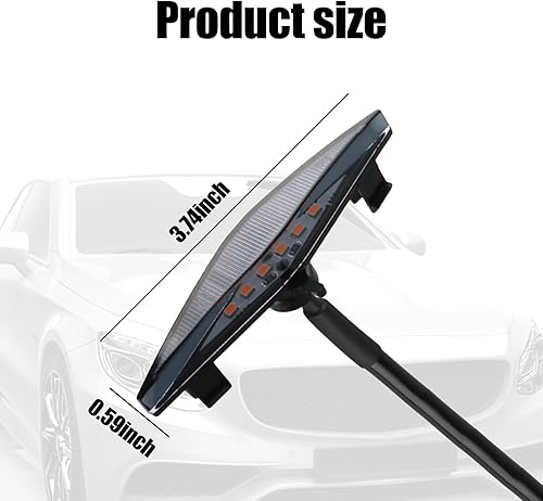 Miniatura 2 de cueclue Pack-4 Luces LED para parrilla delantera de automóvil, 3.7 x 0.59 pulgadas, luz de parachoques delantero con arnés, luces decorativas de