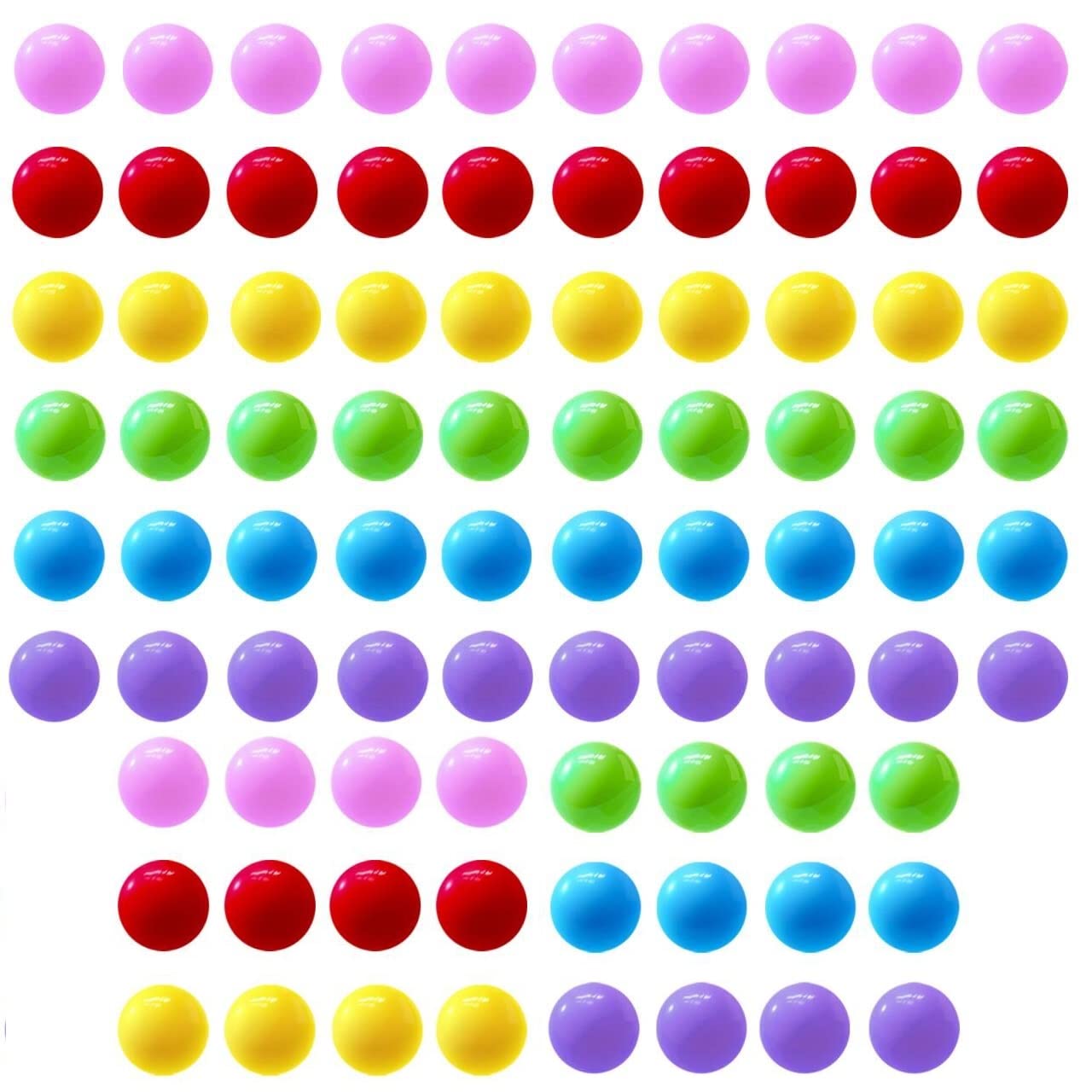 Hotusi 84 Pcs Chinese Checkers Marbles Balls in 6 Colors,14mm Game Replacement Marbles Balls for Marble Run, Marbles Game