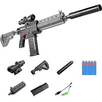 Amazon.co.jp: M416 おもちゃの射撃セット 電動 86cm長 戦術