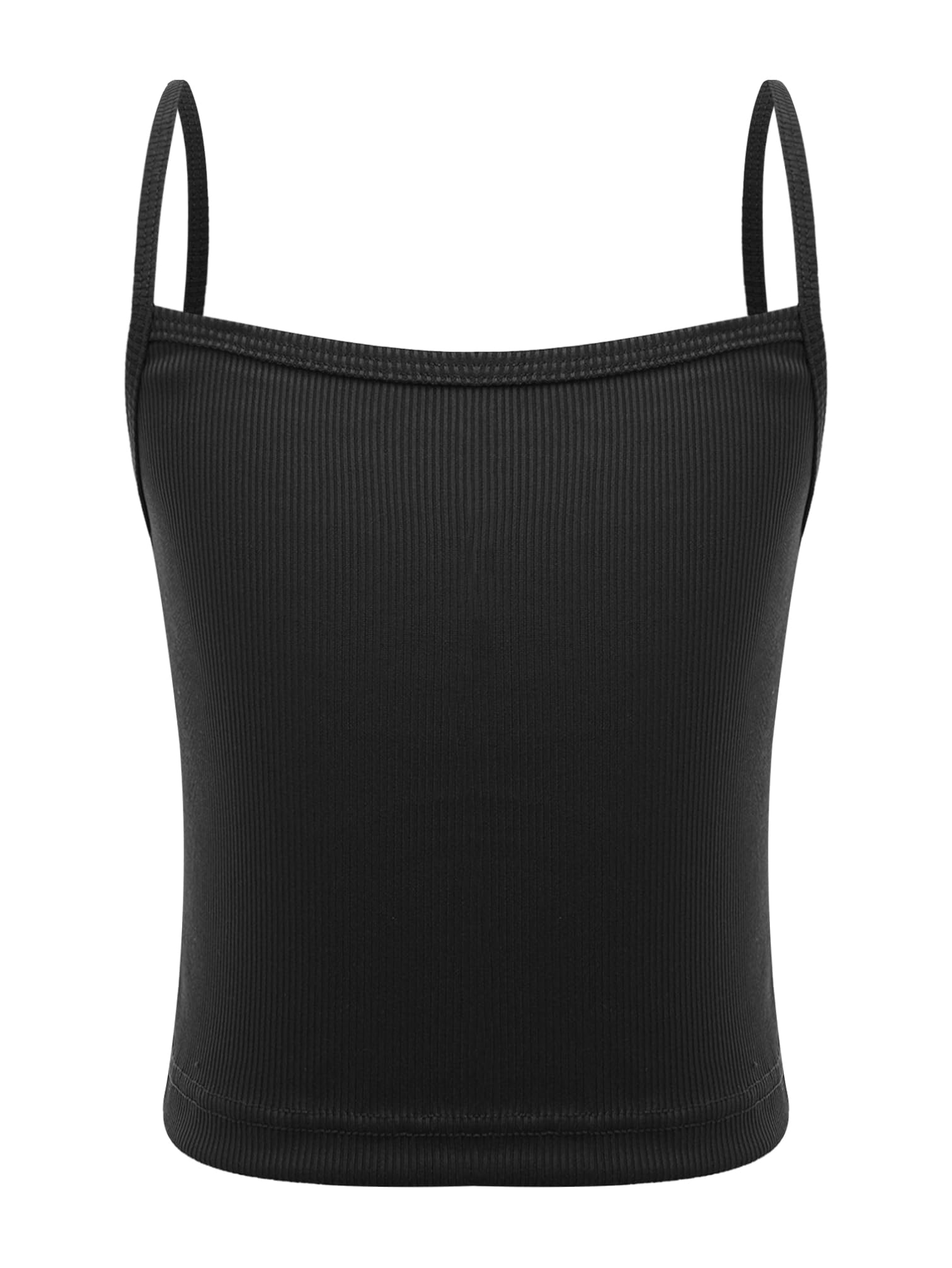 YiZYiF Kids Girls Ribbed Camisole Undershirt Crop Top Spaghetti