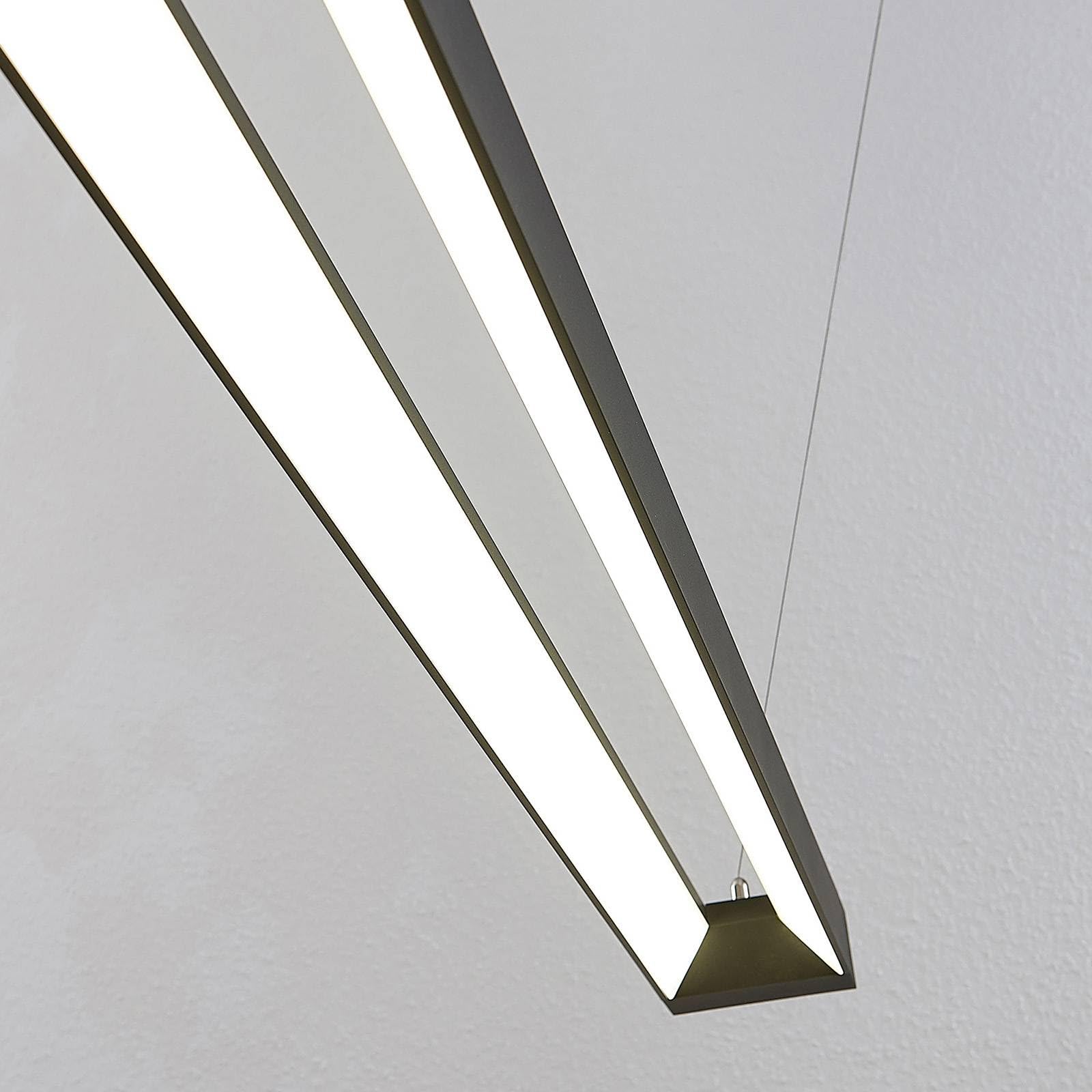 Arcchio LED Pendelleuchte Büro 162 cm, Hängelampe Büroleuchte 4000K Pendellampe Downlight Schreibtisch Hängeleuchte Deckenleuchte Bürolampe