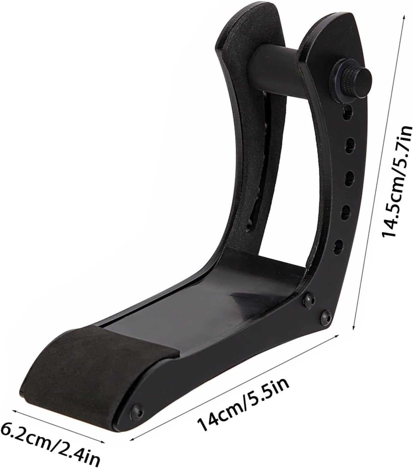 Générique Support de Guitare électrique Ergonomique, Hauteur Réglable à 6 Positions, Support de Jambe de Repose-pieds, pied guitare