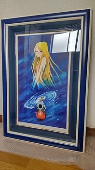 新品未使用 松本零士 版画 宇宙戦艦ヤマト サイン色紙付き シルクスクリーン 松本零士 直筆サイン入り版画「宇宙戦艦ヤマト」（松本零士