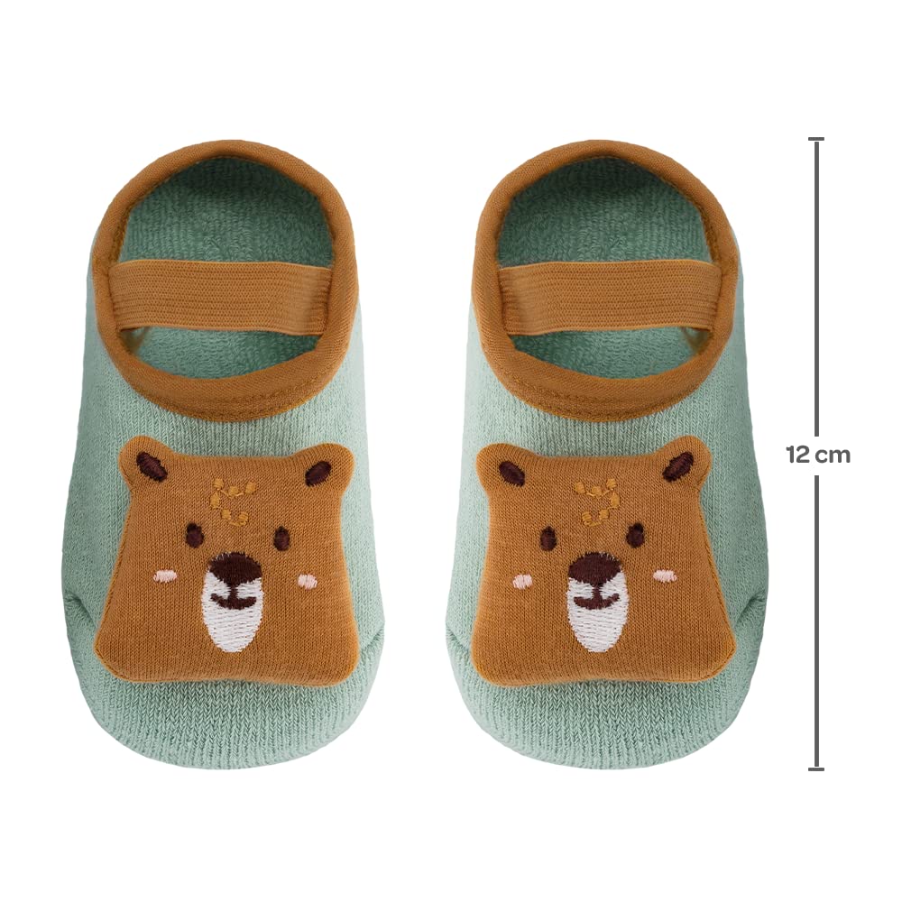 Buba Meia Sapatilha Com Aplique Urso P Verde Buba Meia Sapatilha Com Aplique Urso P Verde - Imagem 6