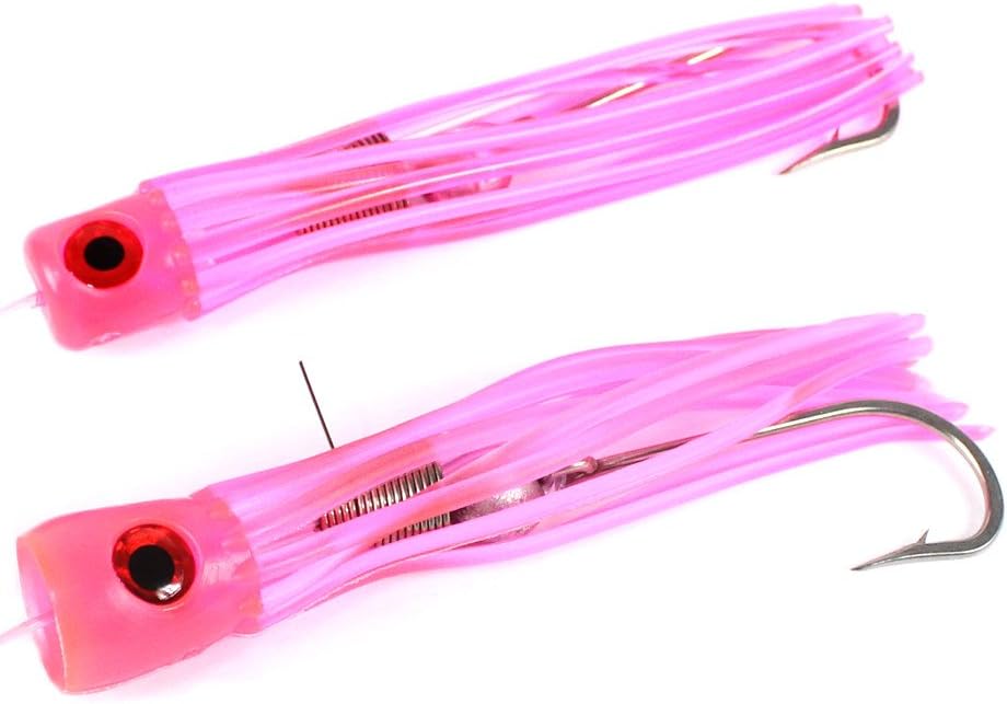 The Tackle Room Rigged Chugger Style Lure | 2 Pack | for Ballyhoo