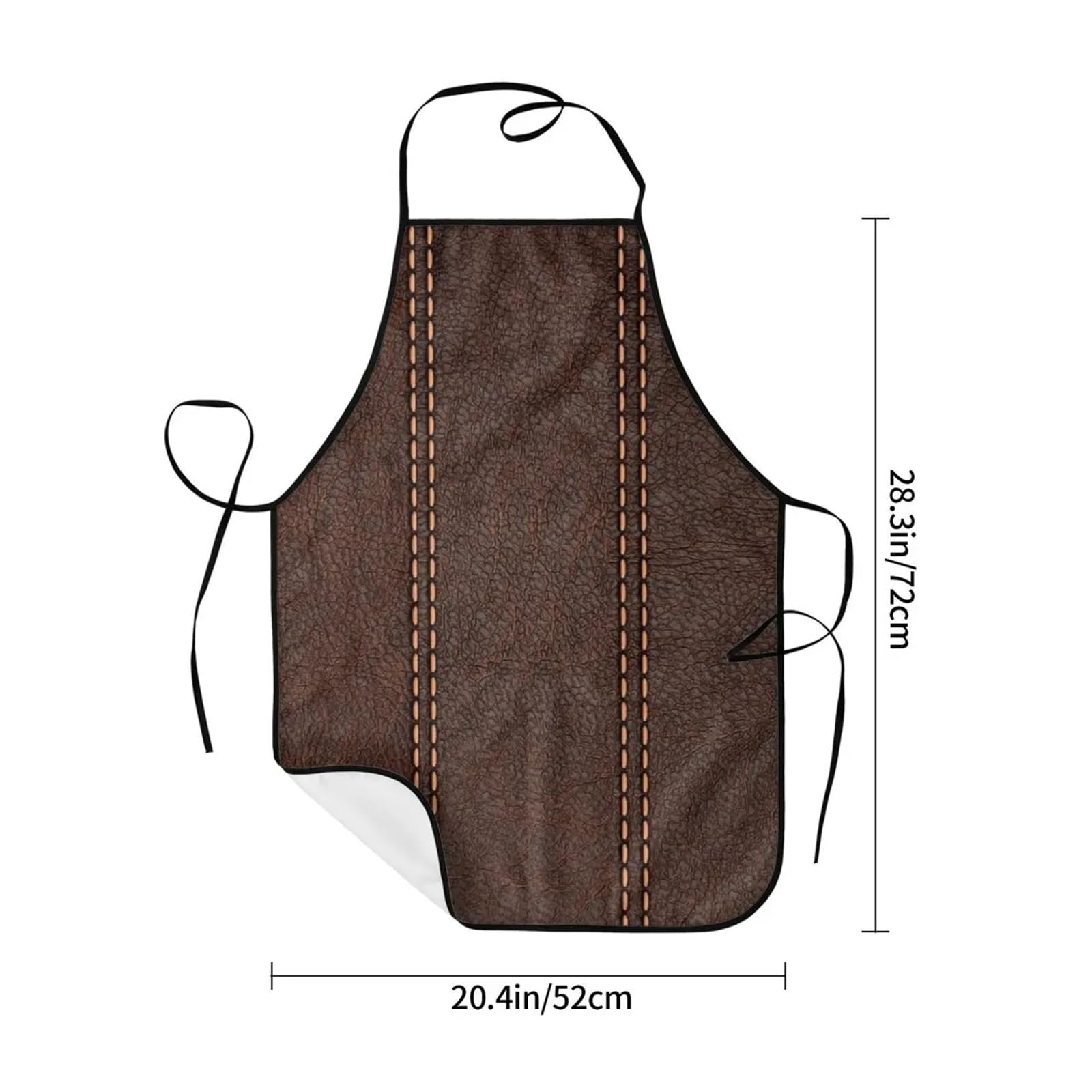 tablier cuisine Tablier imprimé de Textures cuir Vintage for hommes et femmes, unisexe for adultes, Chef Cuisine, Style médiéval, peinture
