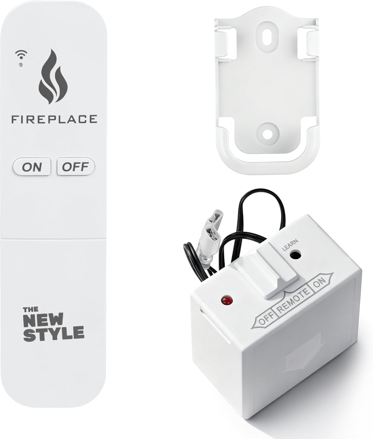 Gas Fireplace Remote Control Kit, On/Off Remote Control,for Millivolt Valve System, Replace for skytech 1420-A,1420TH-A,1001-A,1001TH-A -TX 3001,Napoleon F45,Acumen RCK-IW,and More