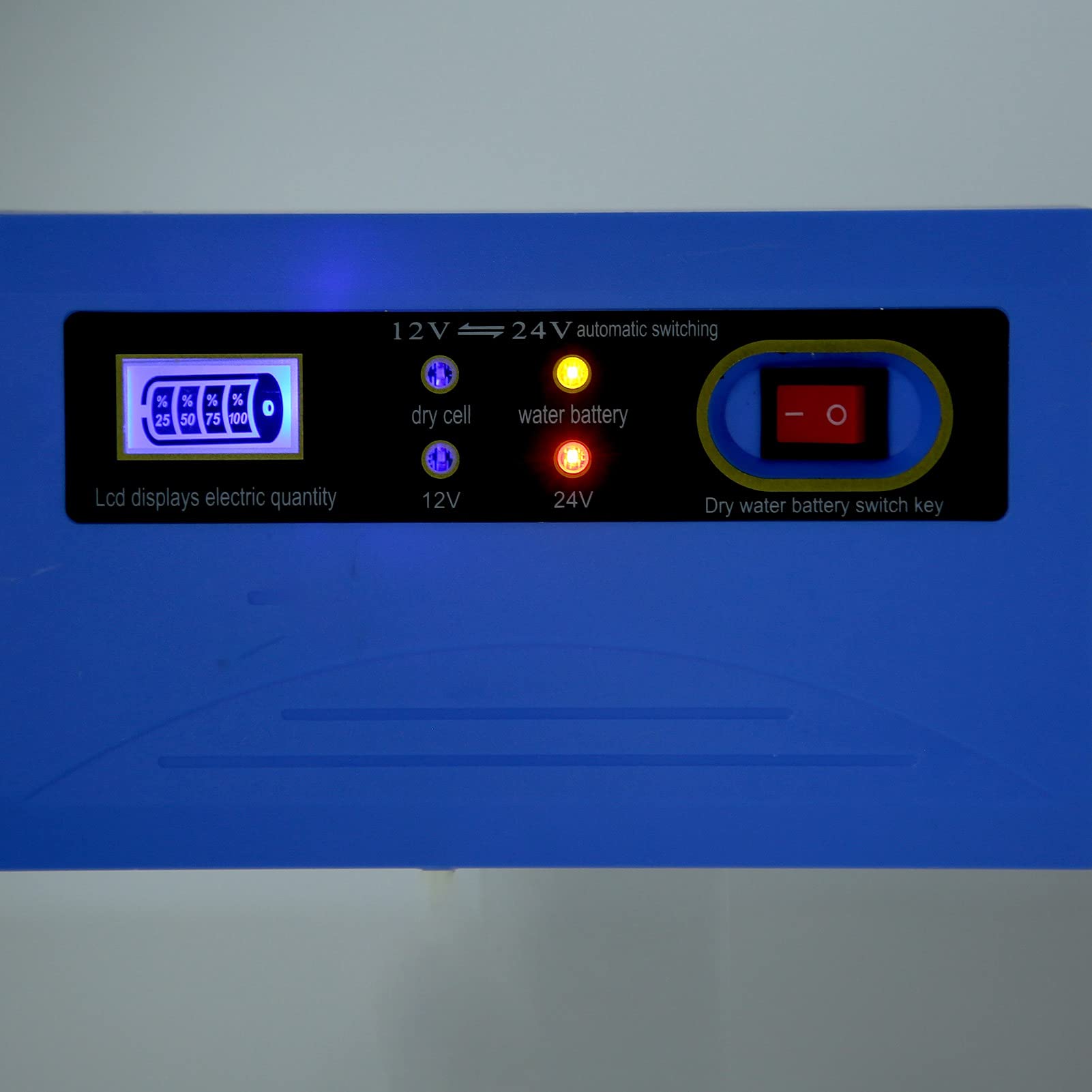 Caricabatteria per Auto, 12V/24V (20Ah/200Ah) Automatico Intelligente Mantenitore di Carica Caricabatteria per Barca, Barca, Camper, SUV, ATV, Display LCD, Riparazione(Regolamenti europei)