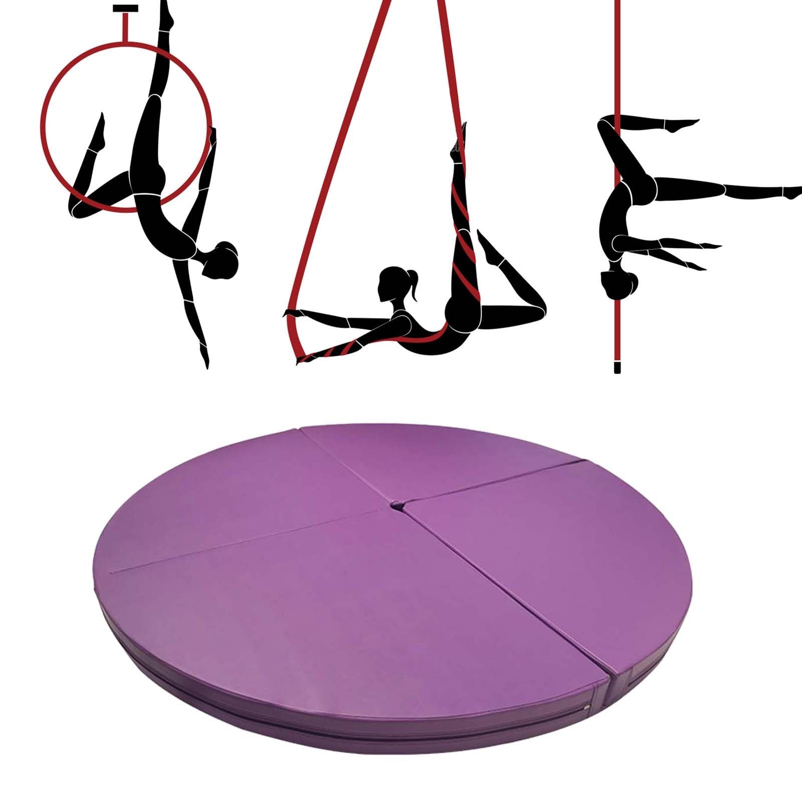 Generisch Premium-Sicherheit für Hoop, Yoga und Pole Dance – rutschfeste, Dicke Schutzmatte für Fitnessstudio und Zuhause, rple, 120 cm x 5 cm (47" x 2")