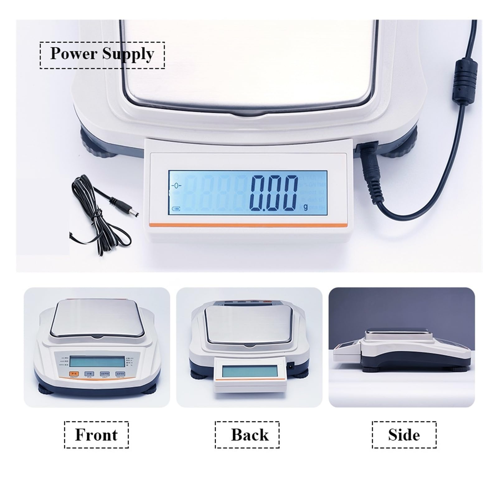 0,01g 100-2000g Dual Display LCD Schmuck Labor Elektronische Waage mit RS232 Schnittstelle Schnelle Reaktion(300g 0.01g)