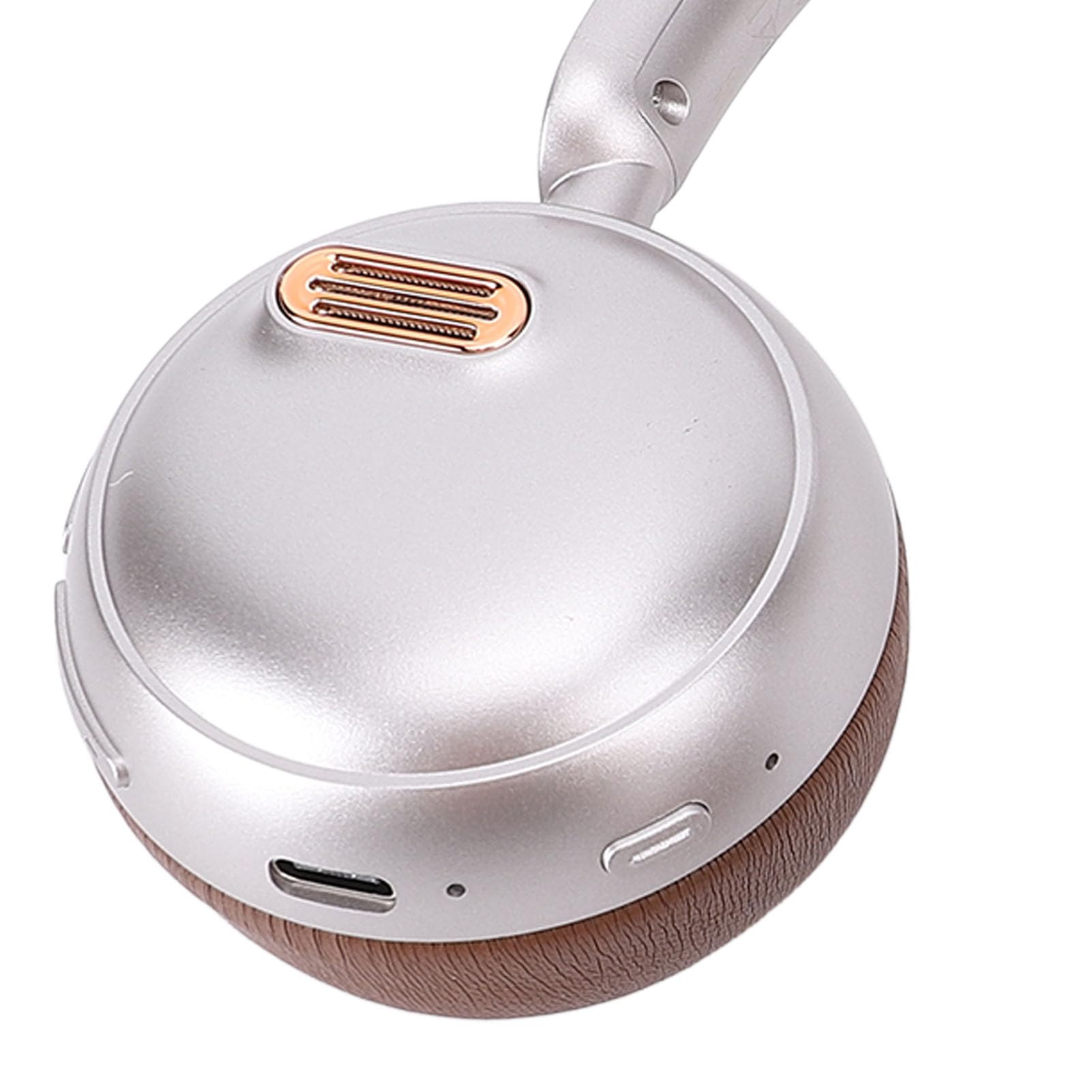 Tosuny Cuffie Bluetooth retrò con Cancellazione Attiva del Rumore, 45 Ore di Riproduzione, Cuffie Over ear in Stile Vintage per Viaggi, Spostamenti e Moda, Design Pieghevole (BROWN)