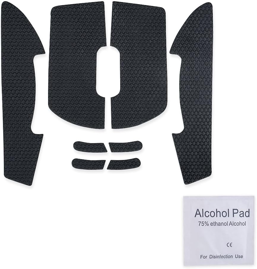 HUYUN Anti-Sweat Grip Tape For Logitech G PRO Wireless Mouse - Side Grips & Top Pads (4-Piece Set)