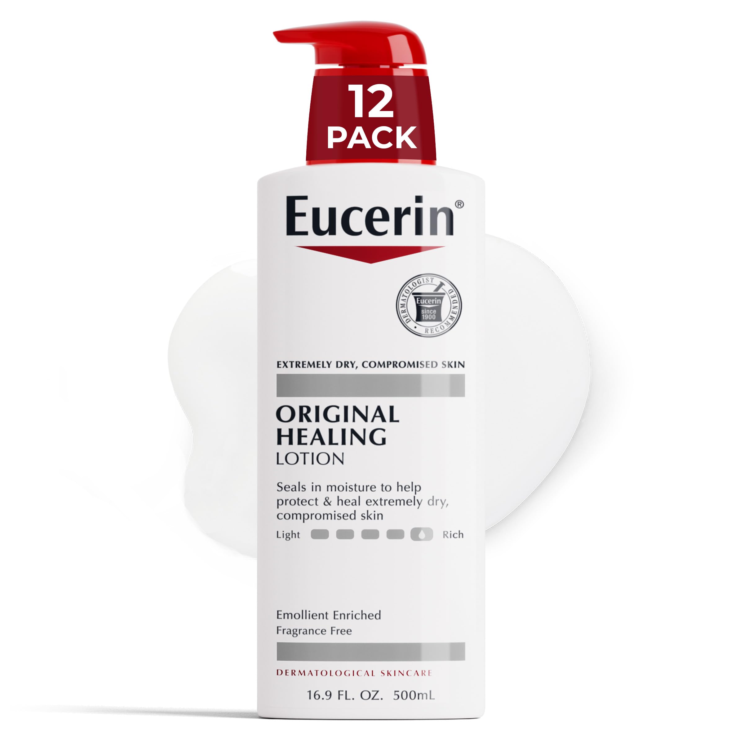 Eucerin Original Healing Rich Body Lotion Body Lotion for Dry Skin 16 9 Fl Oz Pump Bottle Pack