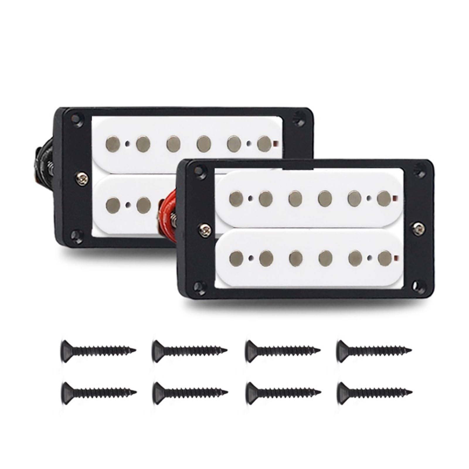 Chitarra elettrica Pickup Pickup per Chitarra Elettrica A 6 Corde Pickup per Chitarra Elettrica Humbucker A Doppia Bobina Accessori per Chitarra (Color : Neck And Bridge)