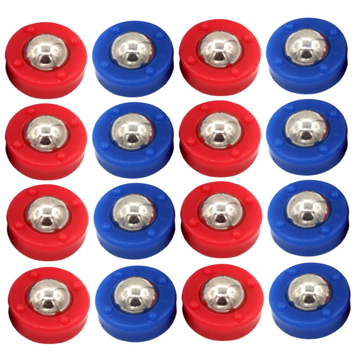 Gatuida 24 Discos de Repuesto para Tejo y Mini Juego de Bolos, Acero y Plástico, para Mesa, Favorece el Desarrollo Físico y Mental Interacción