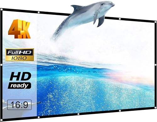 Spline® 150 inch, Matte White Screen, 4:3, Foldable, Anti-Crease, Projector Screen for Home Theater/Outdoor Indoor Projection Support (Sale Price is Live & This Price is Live only for Limited time)