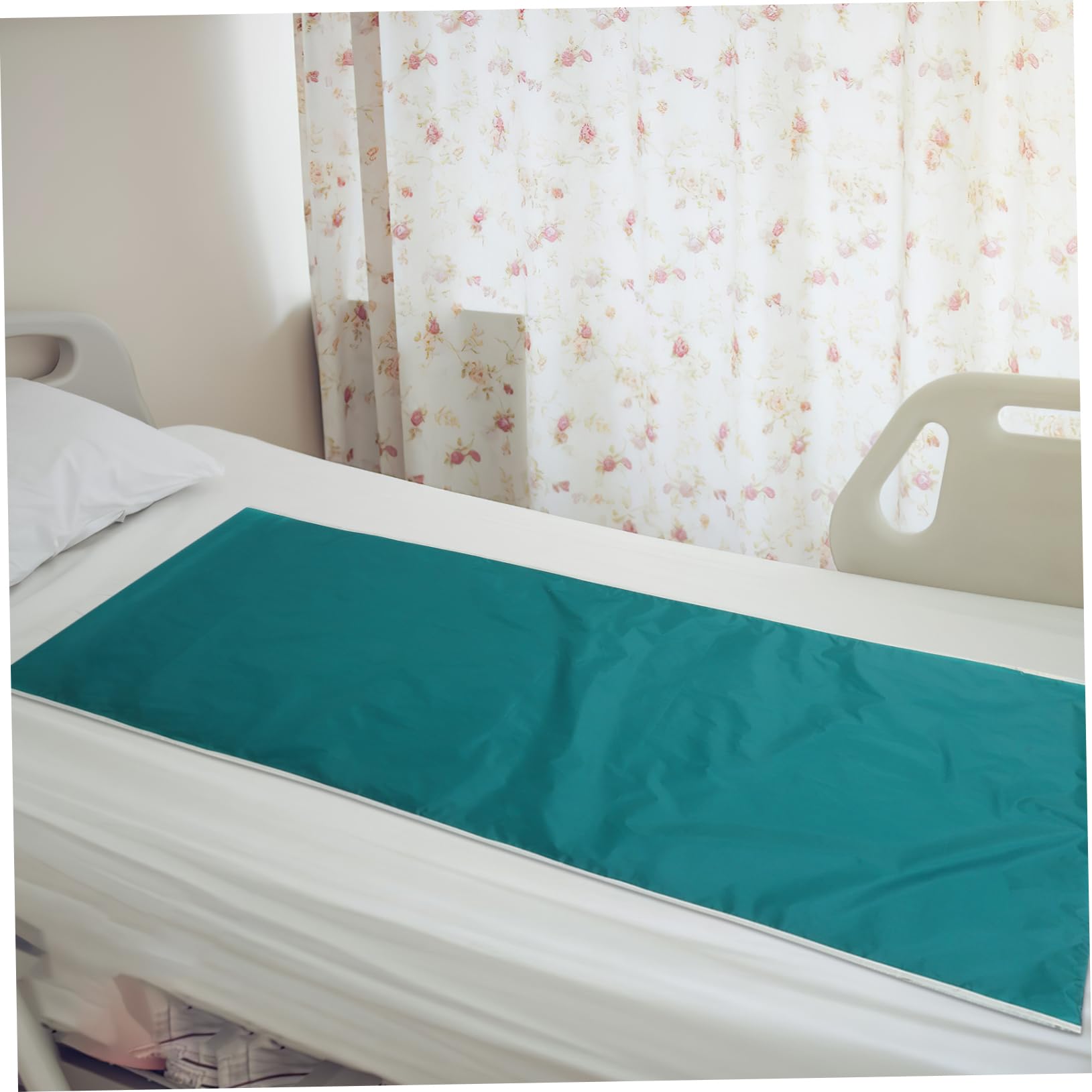 Panno Scorrevole Per Trasferimento Pazienti Allettati 180x75 Cm Verde Per Supporto Domiciliare e Ospedaliero, Coperta Di Trasferimento Per Posizionamento e Girata Senza Sforzo
