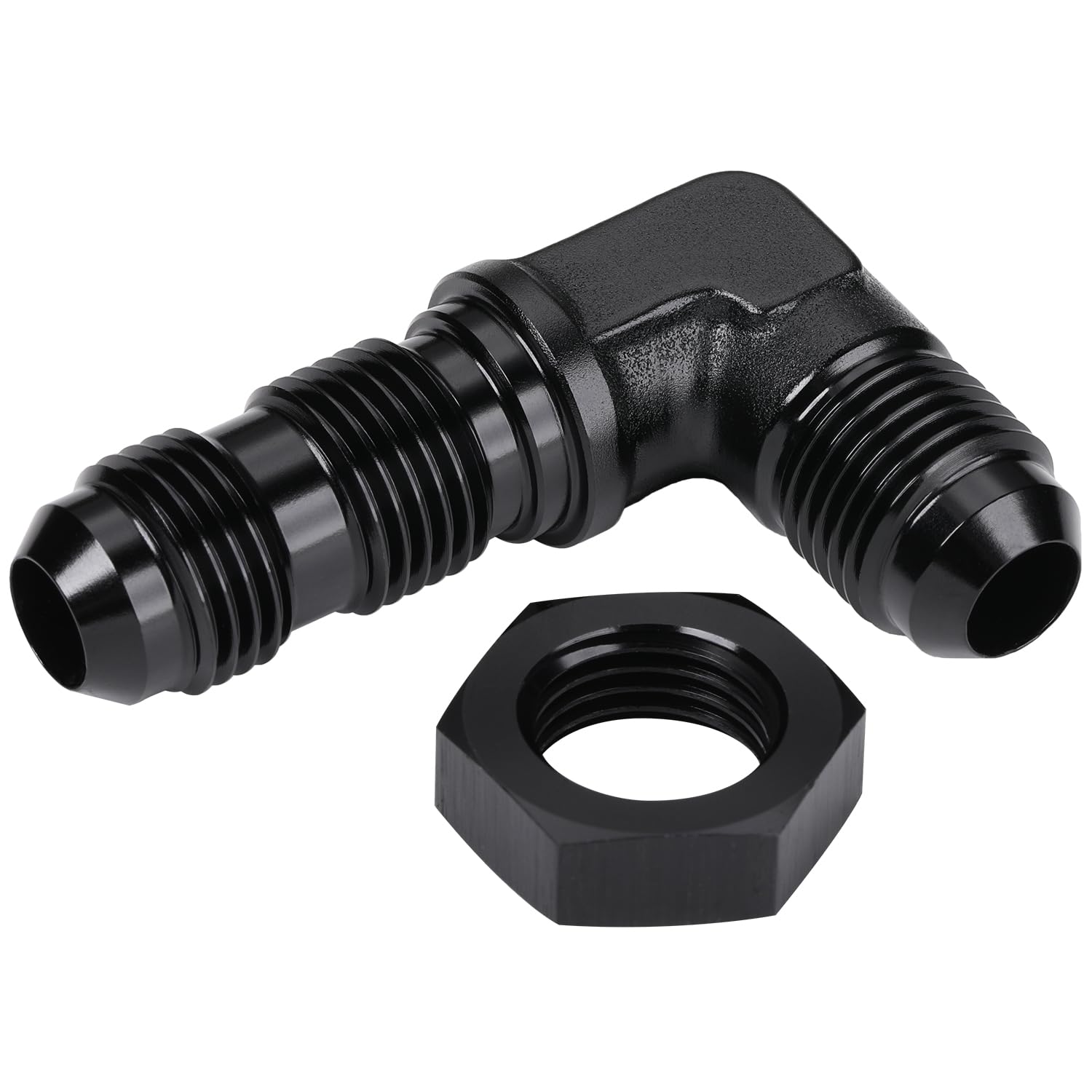 Snapklik.com : Podavelle 6AN Male Flare 90 Degree Bulkhead Fitting Adapter