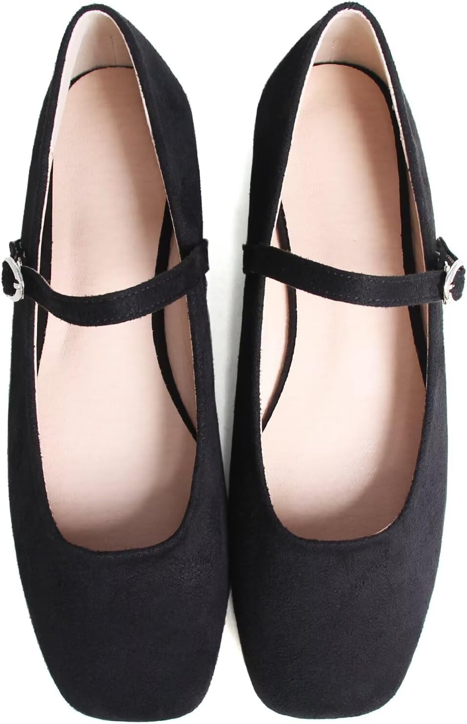 TN TANGNEST Women's Leather Flats Comfortable Square Toe Dress Flats Retro Soft Mary Jane Flats - Image 4