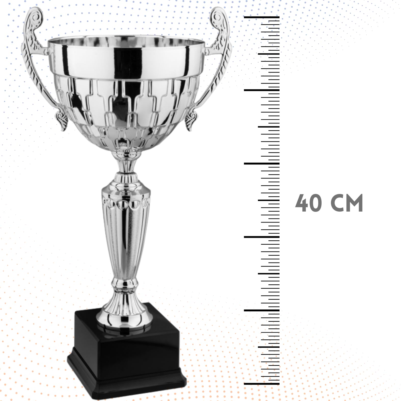 Generico Coppa Trofeo Personalizzabile Grande in Metallo Varie Misure Calcio, Fantacalcio, Tennis, Padel, Basket Premiazioni Sportive ed Eventi con Targhetta Personalizzata cod 7.561