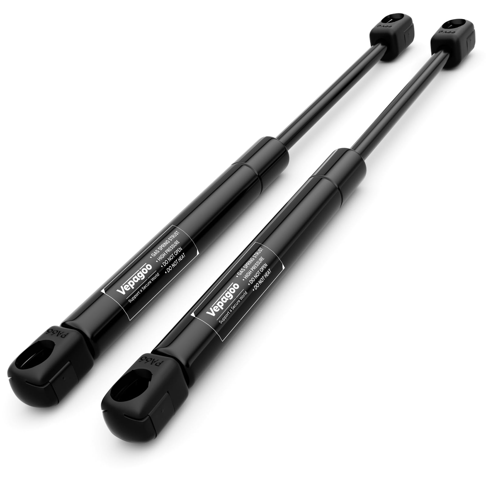 Vepagoo Universal 650MM 200N 20KG Gasdruckfeder Stossdämpfer für Wohnmobil Bett Abdeckung Tür Deckel Boden Luke Tür Schuppen Fenster und andere benutzerdefinierte Heavy Duty Projekt, 2er