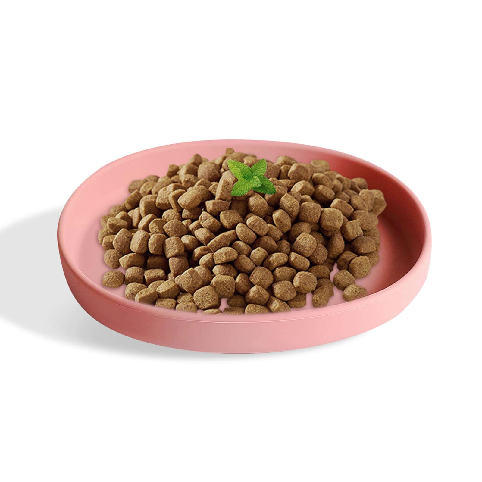 HENGBIRD Cuencos para Gatos, 18cm Cuenco Comida Gato, Comedero Gatos con Ventosa, Plato Gato de Silicona para Perros, Gatos, Conejos, Plato para Comida Seca y Comida Húmeda (Rojo cálido)