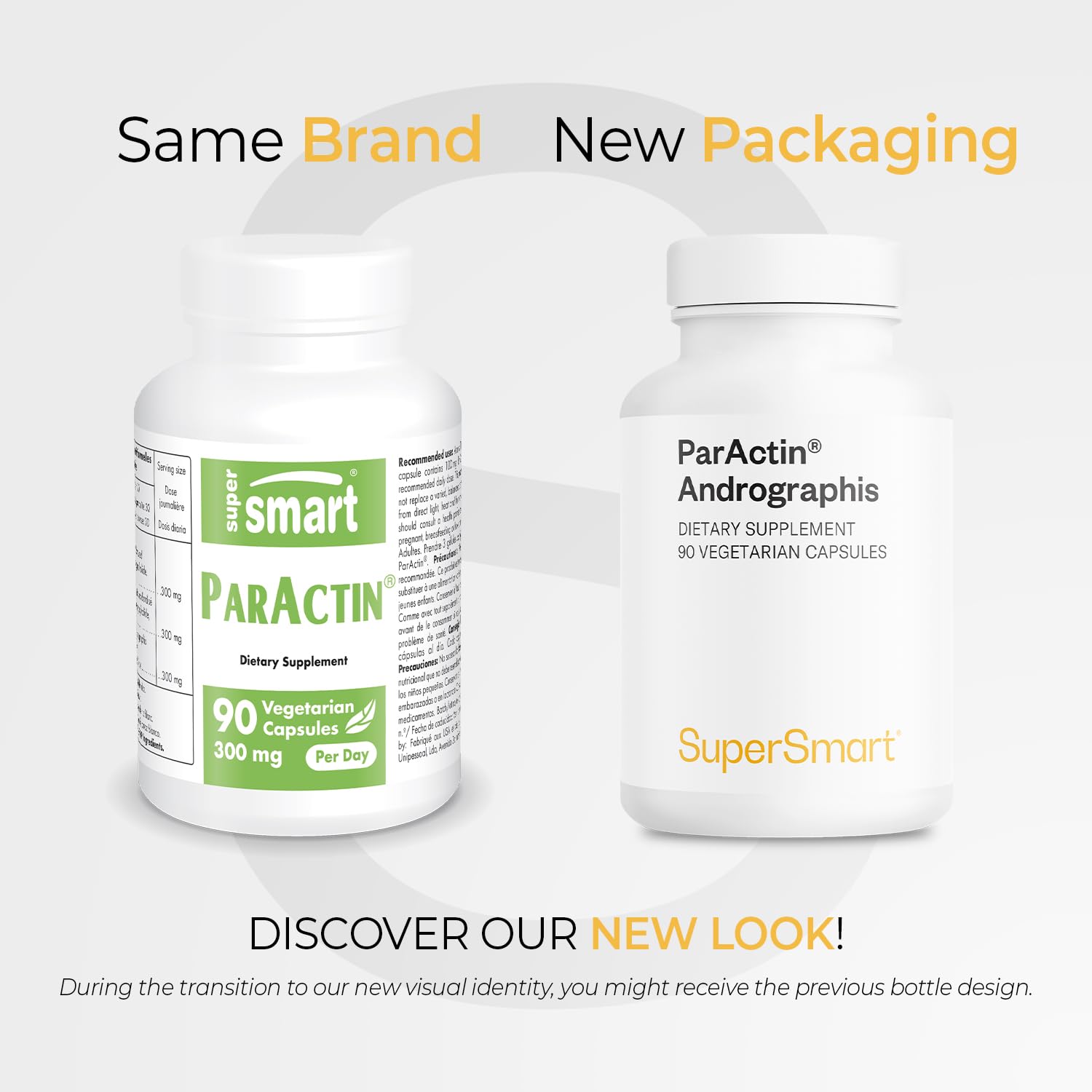Supersmart - ParActin Supplement 300mg per Day (High Strength) - Andrographis Paniculata | Non-GMO & Gluten Free - 90 Vegetarian Capsules — Amazon image 2