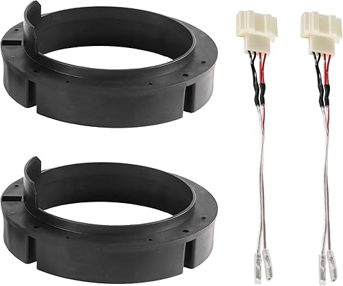 NuIth Soporte adaptador de altavoz de puerta 6.5 con conector de arnés de cableado de altavoz para VW Volkswagen Passat 1998-2016, Golf 1999-2014,