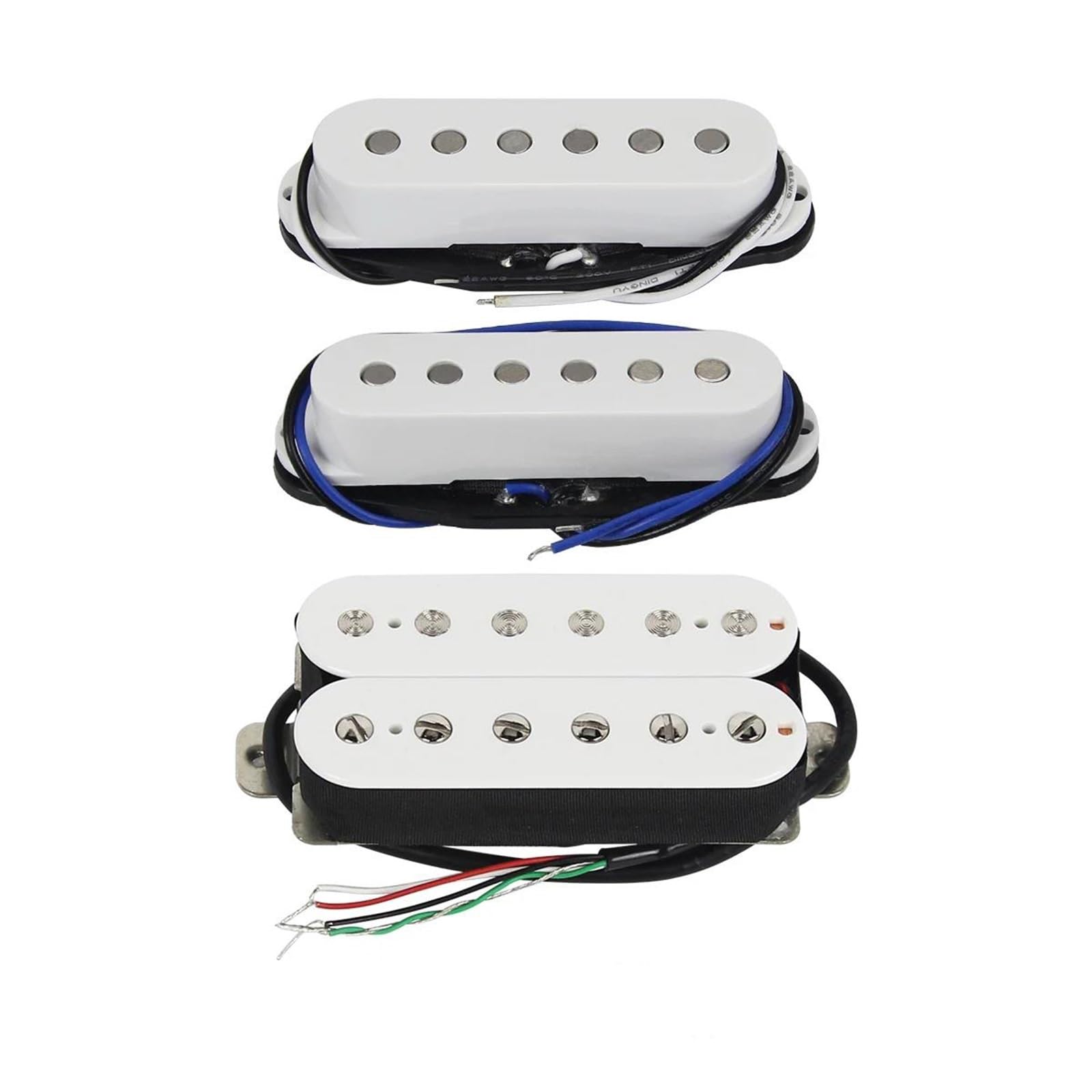 3 szt. Alnico 5 gitarowy przetwornik Humbucker i przetworniki z pojedynczą cewką części do gitary elektrycznej Przetwornik Części Gitary Elektrycznej