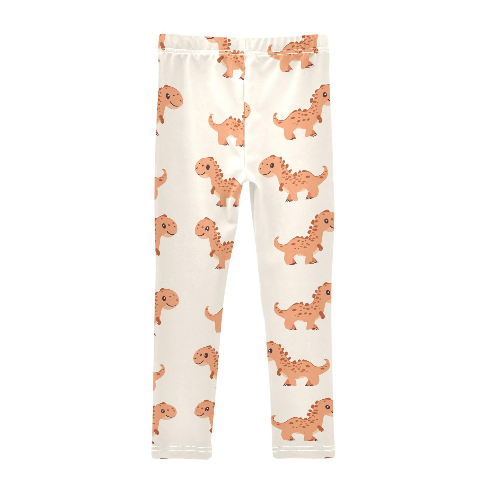 Wusikd Baby Dinosaurs Girls' Leggings Toddler Doodles Cute Kids Yoga Pants Dance Active Tights 7-8T Multi