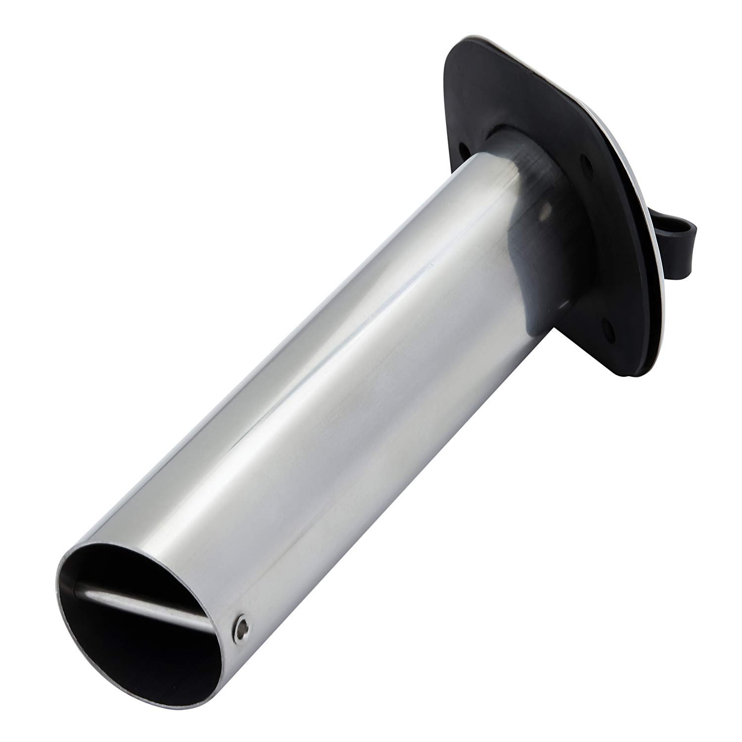 Huang Support de canne à pêche encastré à 30 degrés en acier inoxydable avec capuchon en caoutchouc, doublure en PVC et joint d'étanchéité