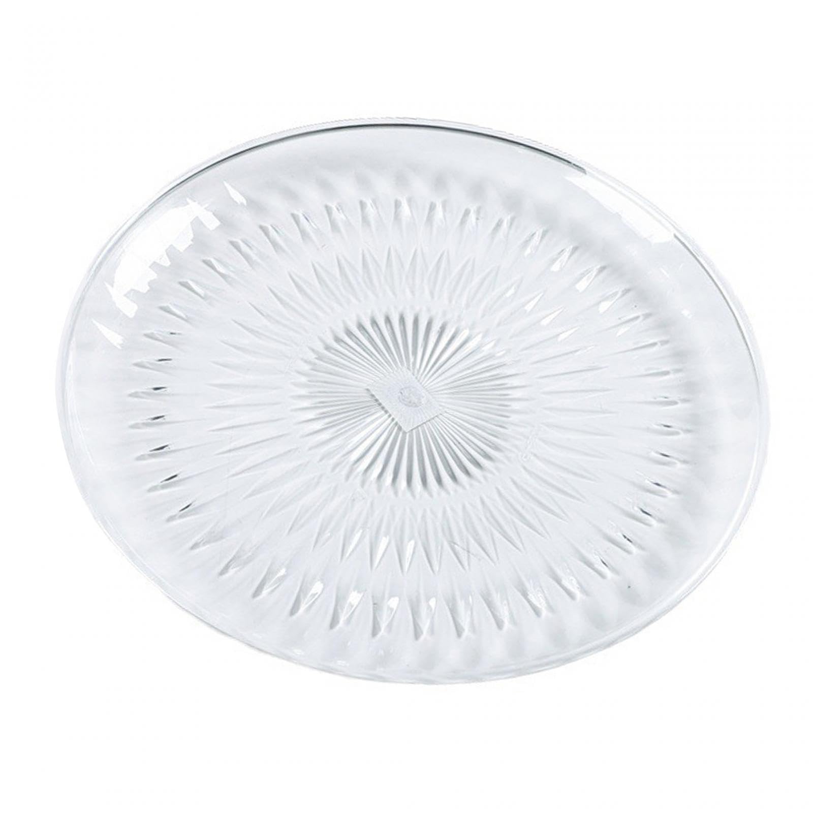 KIXZSAZ Serving Tray Acrylic Fruit Tray Round Serving Reusable Displaying Dried Fruits Snacks Cakes And Dessert During Events Fruit Dessert Platter Display