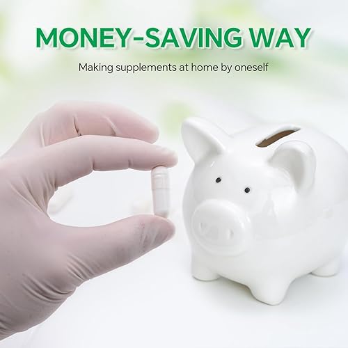 Miniatura 8 de Cápsulas vacías, 1000 cápsulas vacías de píldoras, tamaño 0 cápsulas de bricolaje, llenado de píldoras, con kit de llenado de cápsulas, Kosher,