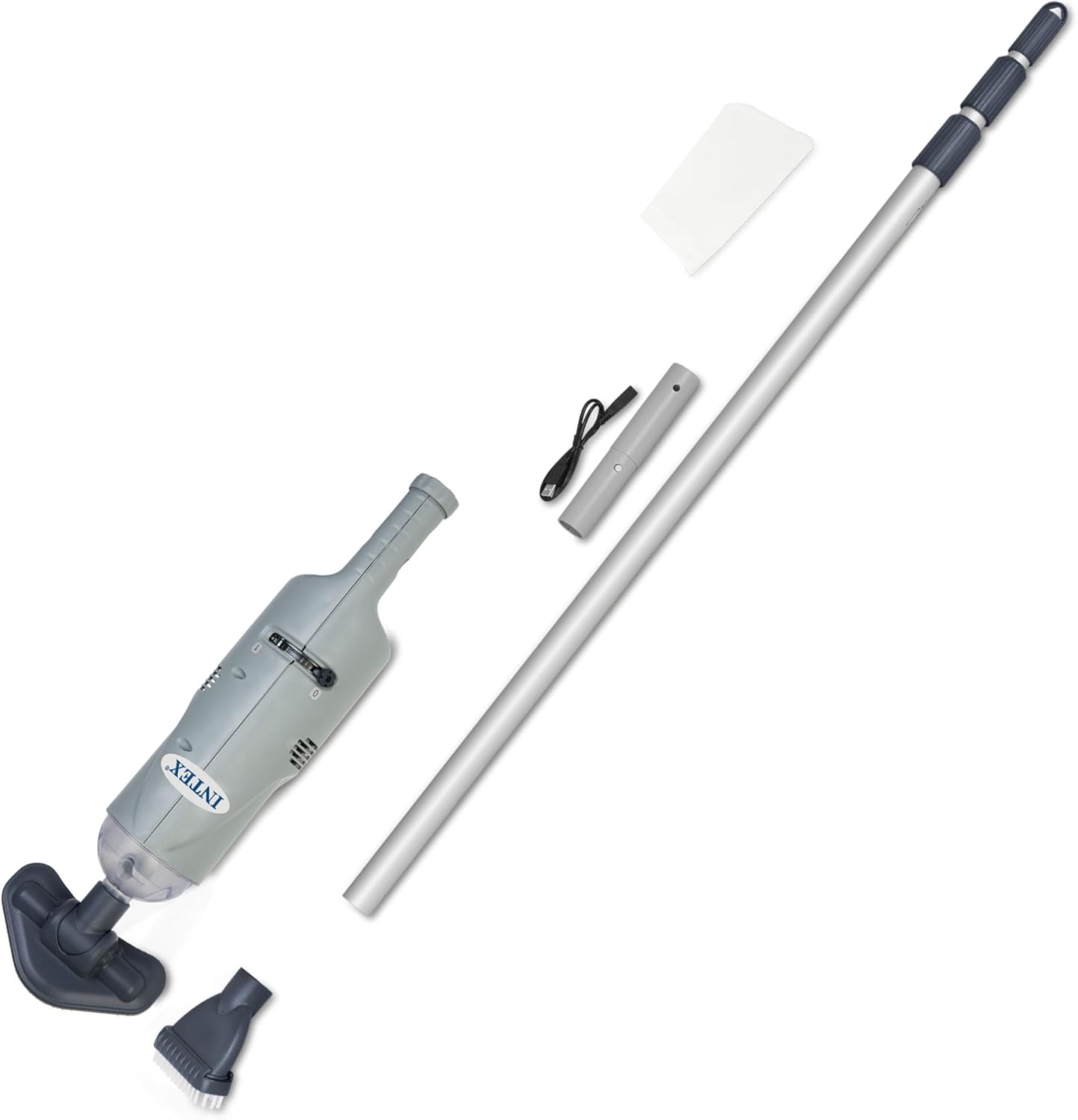 Intex Handheld Pool Vacuum Cleaner Rechargeable 94 Inch Telescoping Shaft