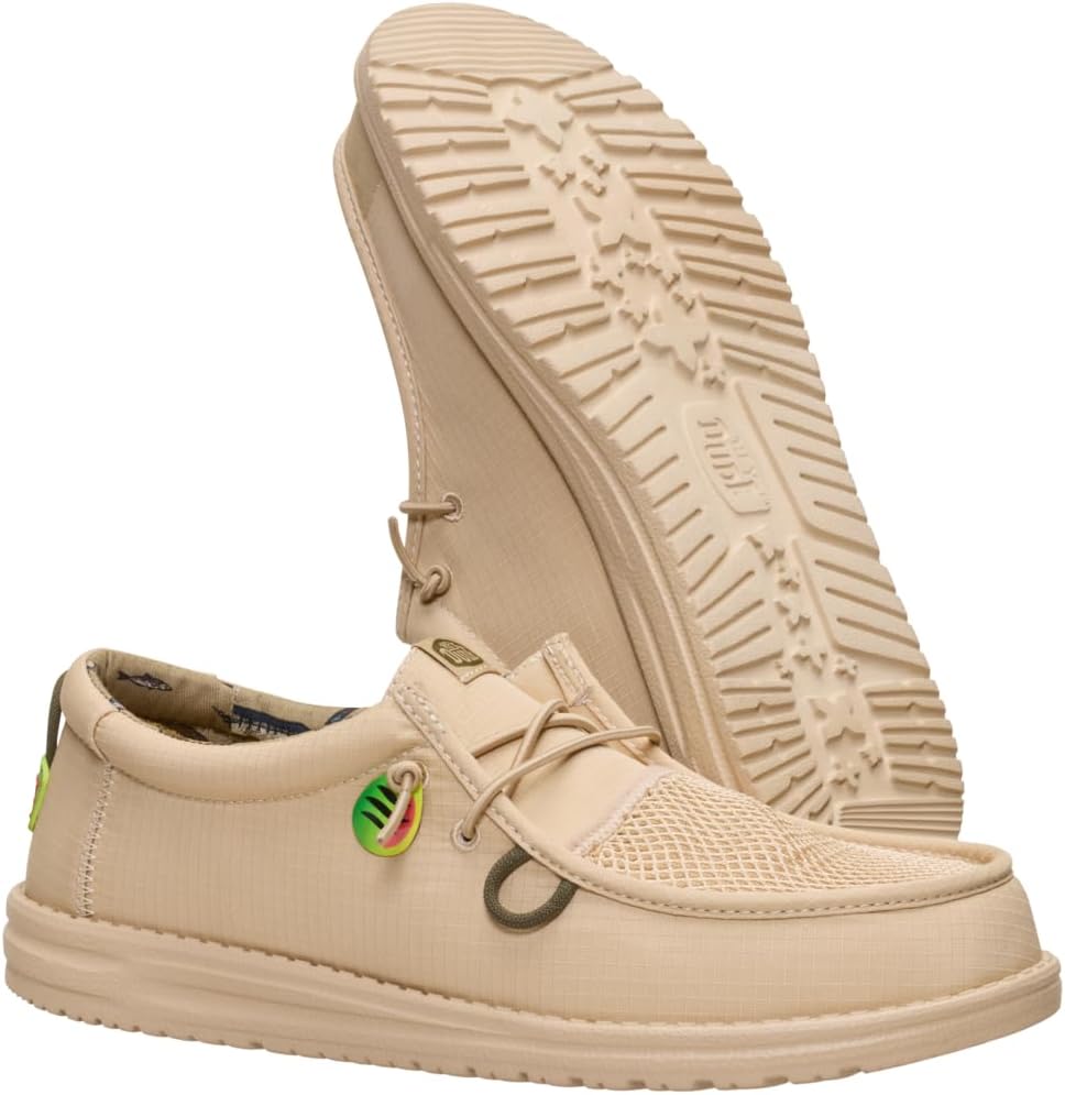 HEYDUDE Wally Bait and Tackle Natural Khaki - Image 6