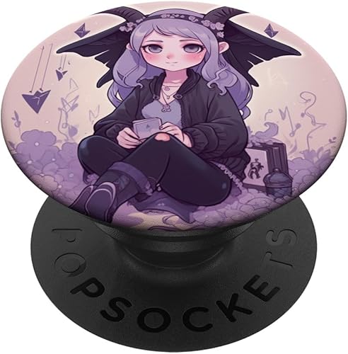Lindo Kawaii Baphomet Girl PopSockets Standard PopGrip