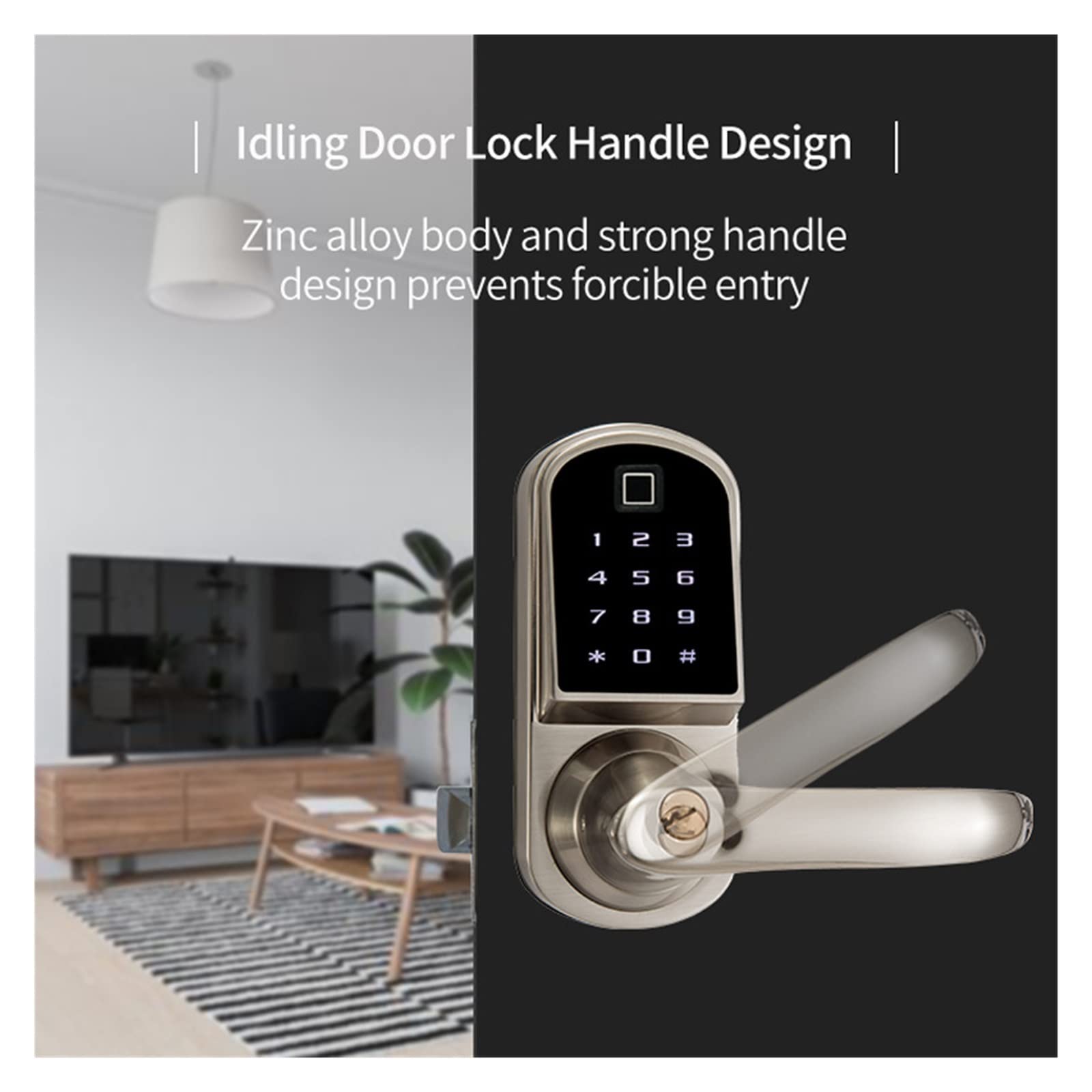 Serratura Intelligente Invisibile Per Porte Legno - Sblocco Con Scheda IC, Elettronica - Foto 2