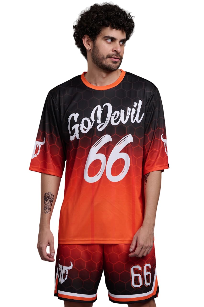 Go Devil Printed Multicolour Co-Ords for Men Go Devil Printed Multicolour Co-Ords for Men