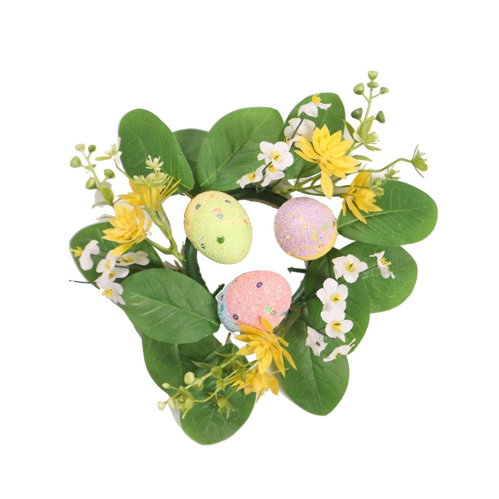 Kalttoy Simulated Floral Garlands Quick Assembly Easter Decoration for Party Easter Artificial Flower
