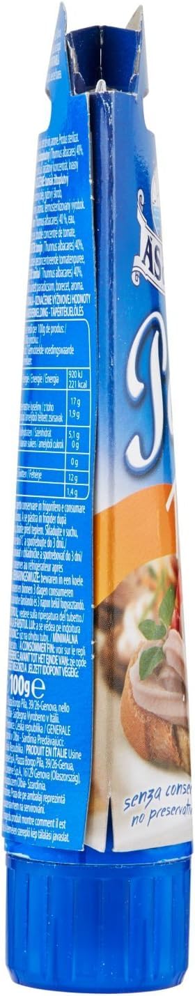AS do MAR Patè Tonno Crema de atún 6 x 100 g untable + Italian Gourmet plpa 400 g