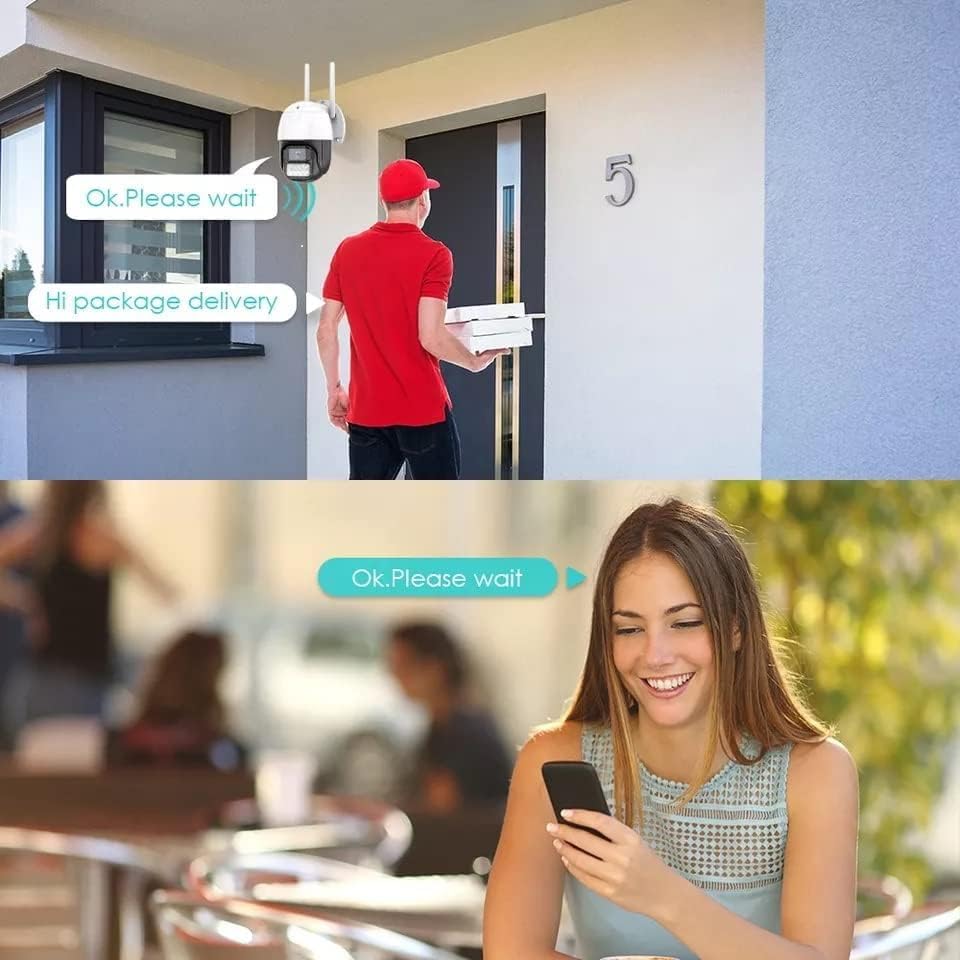 FAVONE Security PTZ WiFi Camera with 1080px Image Quality | 4X Digital Zoom | 3.0MP Ultra HD Camera Quality USE Warehouse, Garden,Gallery 3