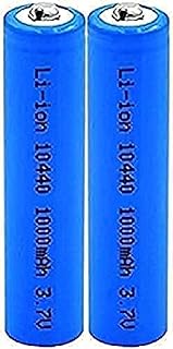 Aa Lithium Batteries3.7v Volt 1000mah 10440 Lithium Ion Lithium Li-Ion Batteries Replacement Cells for Electric Shavers,2pcs