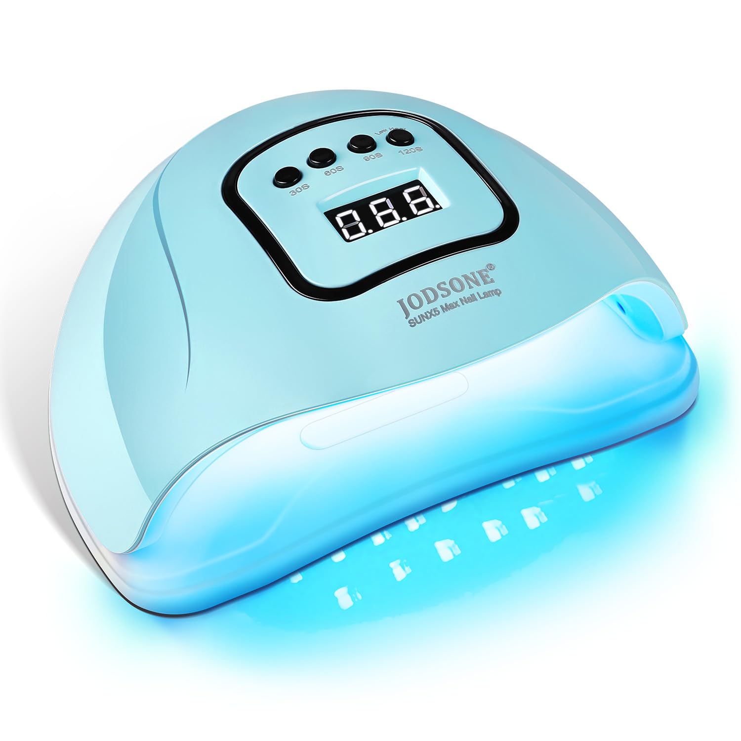 JODSONE U V LED Nail Lamp Blue Gel Polish Nail Dryer with Smart Auto Sensor 4 Timing Modes Fast Curing for Home DIY