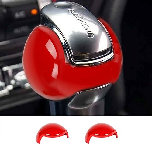 Miniatura 8 de JeCar Cubierta interior de fibra de carbono para Ford Mustang 2015-2019 (fibra de carbono roja)