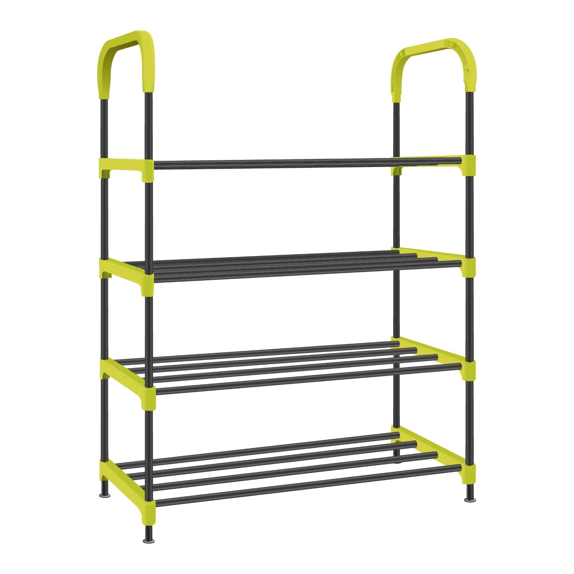 4-Tier Space-Saving Shoe Rack Stand for Home – Durable Plastic & Metal Shoe Organizer for Entryway, Hallway, Closet & Bedroom-image-15