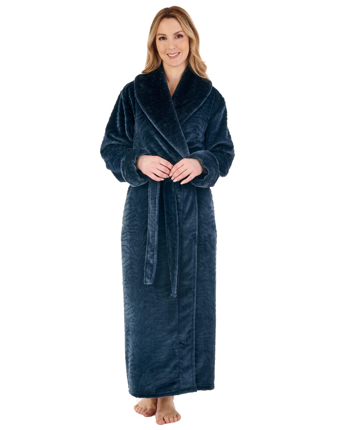 Slenderella HC88338 Women's Petrol Dressing Gown XXLarge