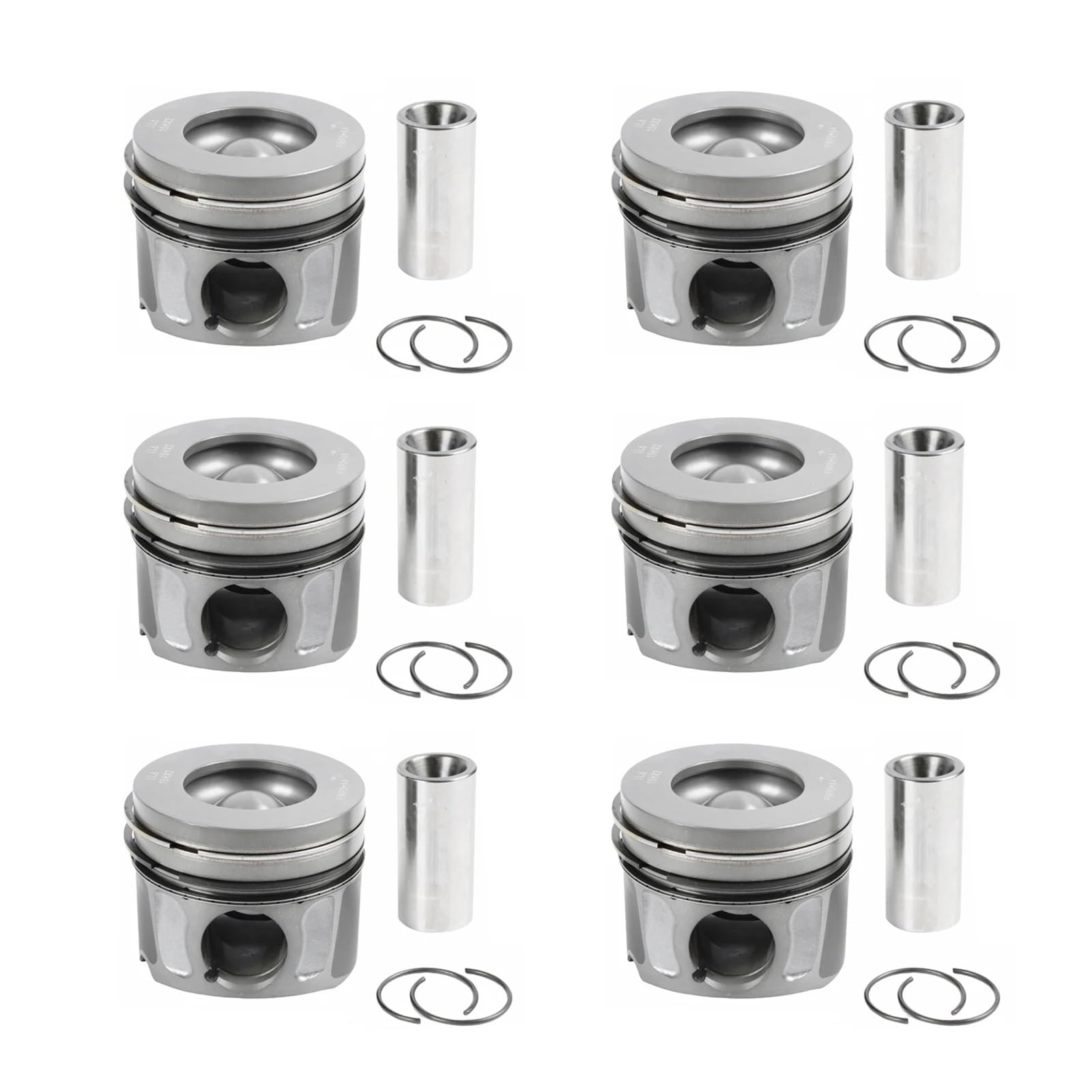 Set di pistoni e fasce elastiche motore compatibili con Land Rover RANGE ROVER DISCOVERY Jaguar 3.0T Diesel 306DT TDV6 Ricambi auto 2009-2017