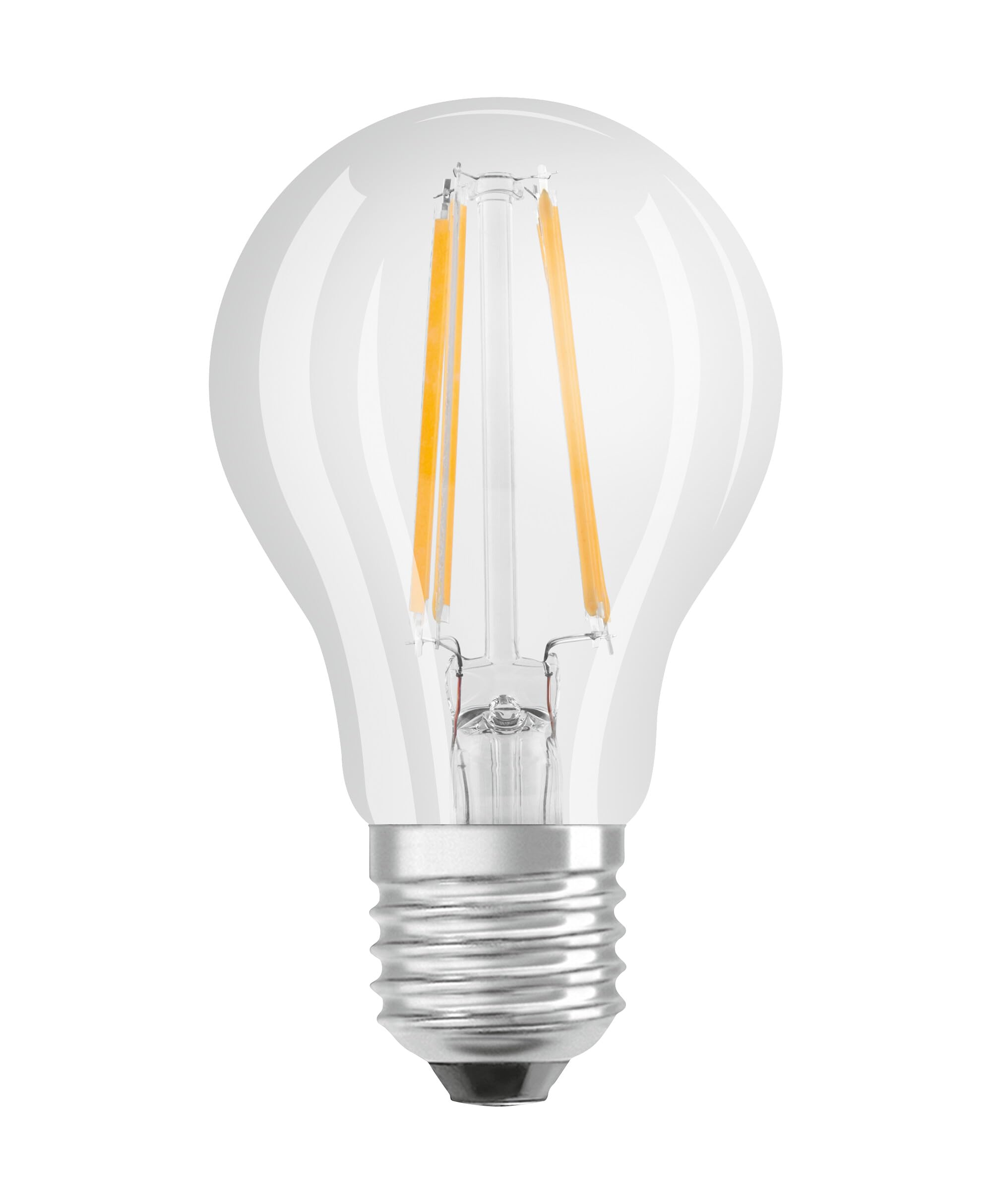 OSRAM LED BASE Classic A60, przezroczyste żarówki LED ze szkła na trzonek E27, kształt żarówki, chłodna biel (4000K), 806 lumenów, zastępuje tradycyjne żarówki 60W, pudełko 5 szt.