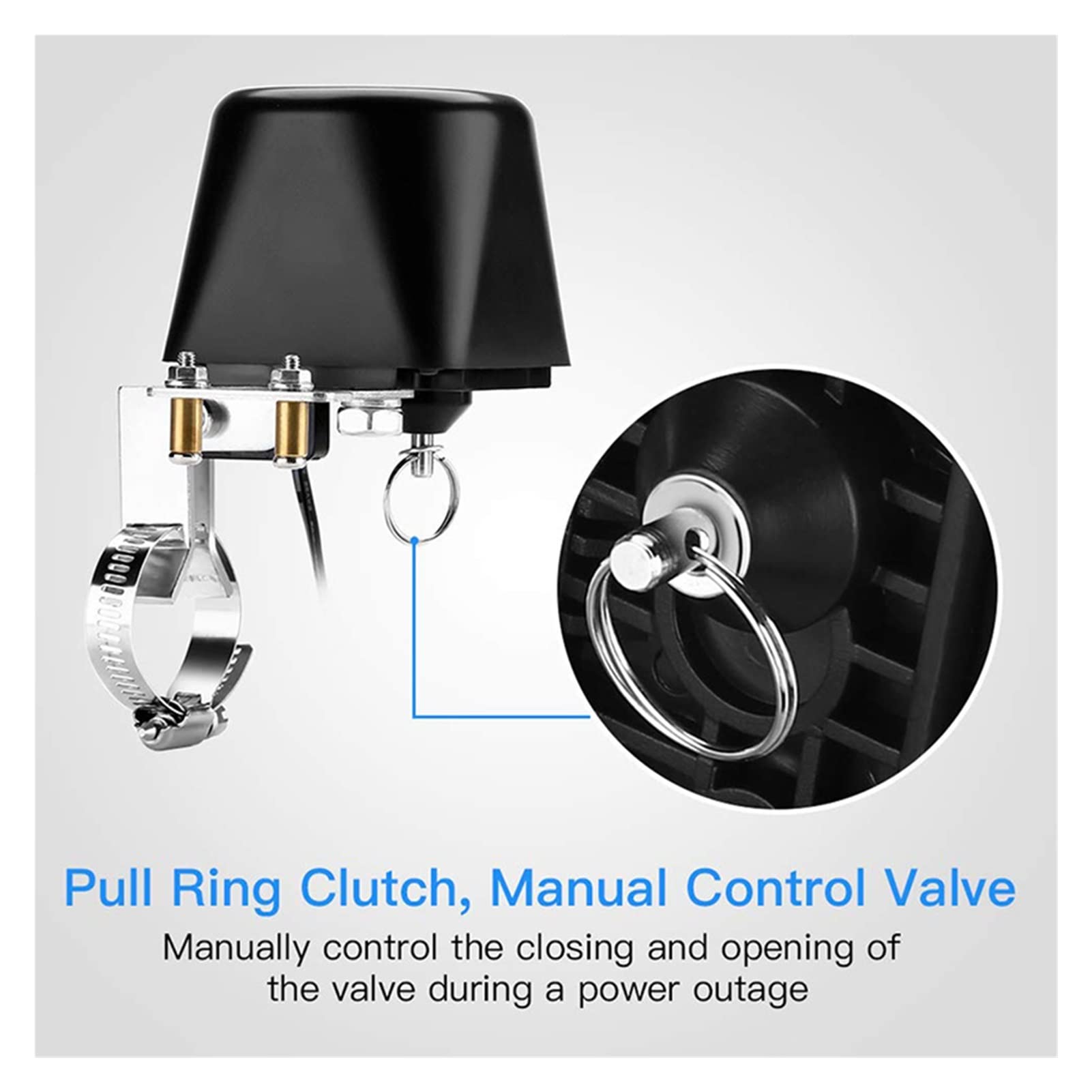 Válvula de agua inteligente apagada Válvula de agua WiFi inteligente Temporizador de apagado Controlador de rociadores Controlador de válvula de cierre de gas Control remoto WIFI Control remoto (Col